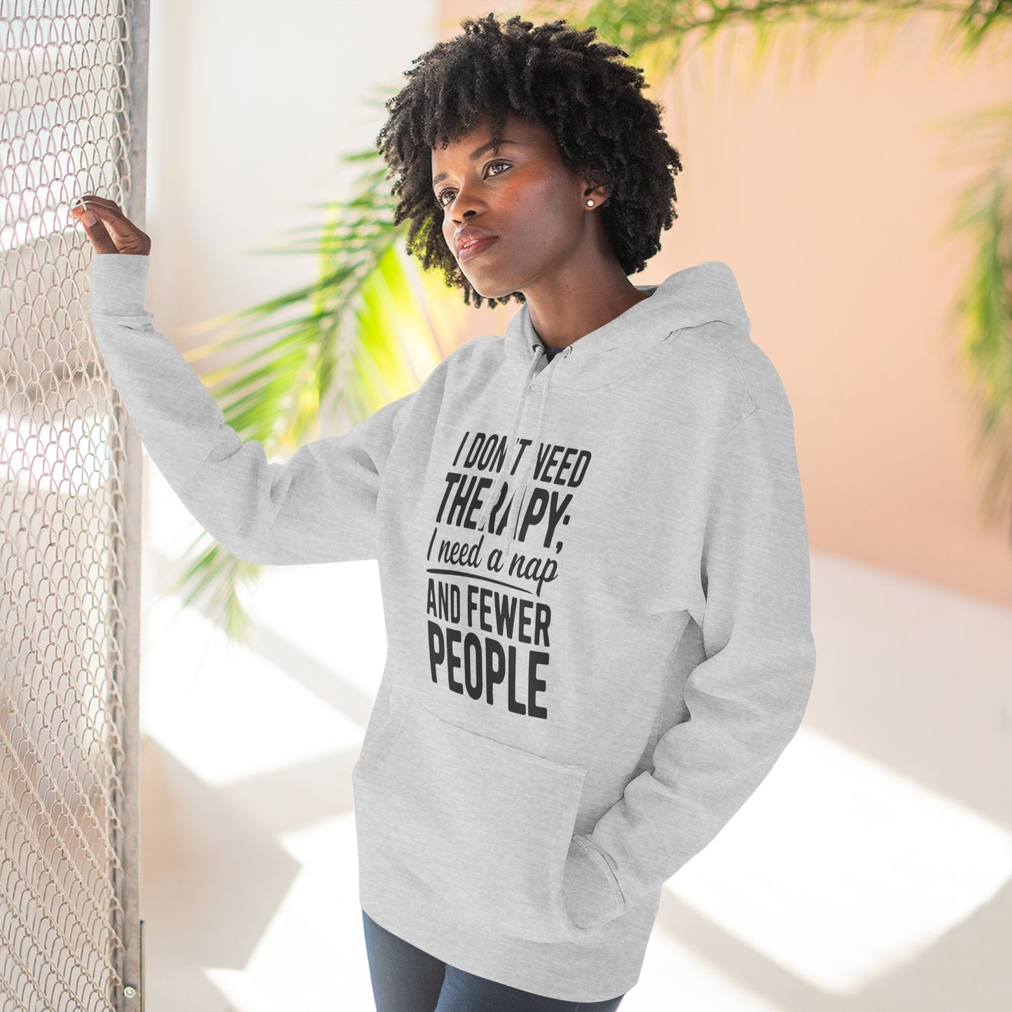 I Don't Need Therapy, I Need a Nap Fleece Hoodie