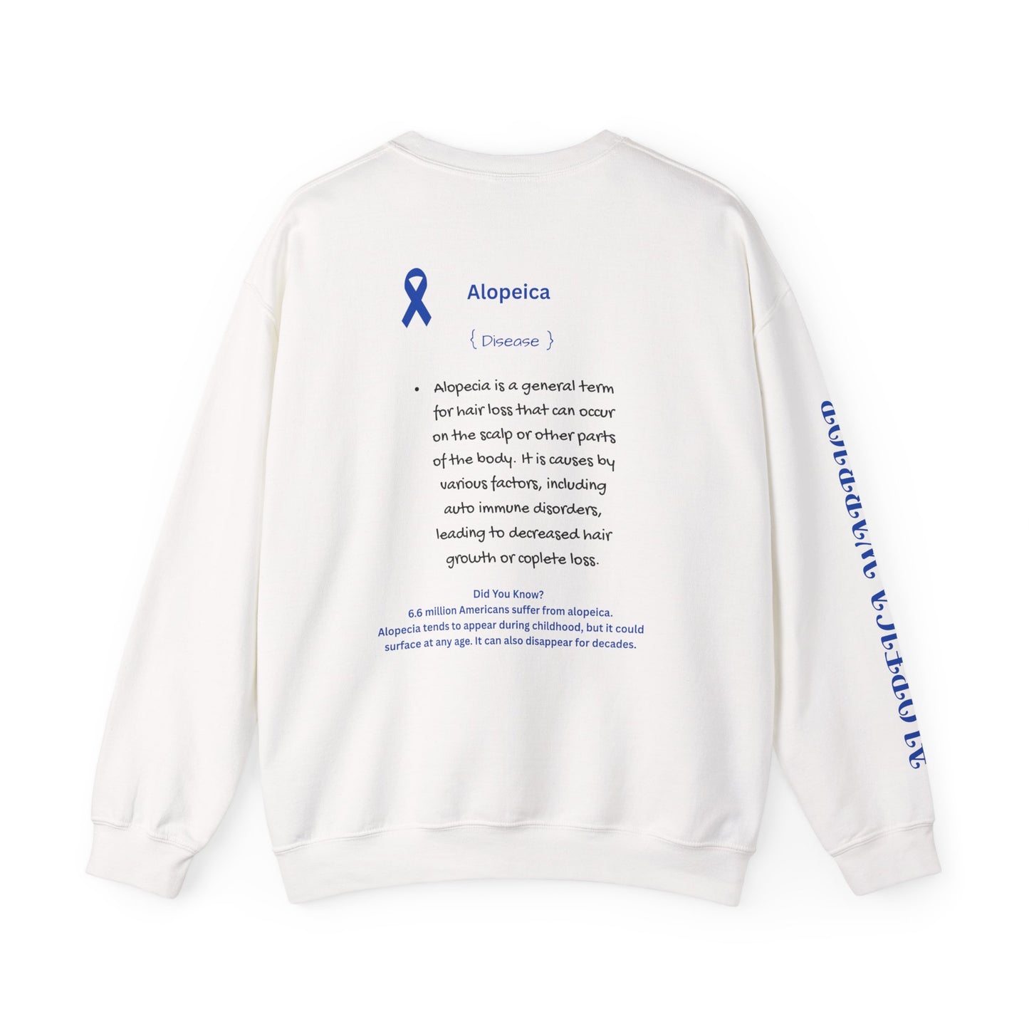 Alopecia Awareness Crewneck Sweatshirt