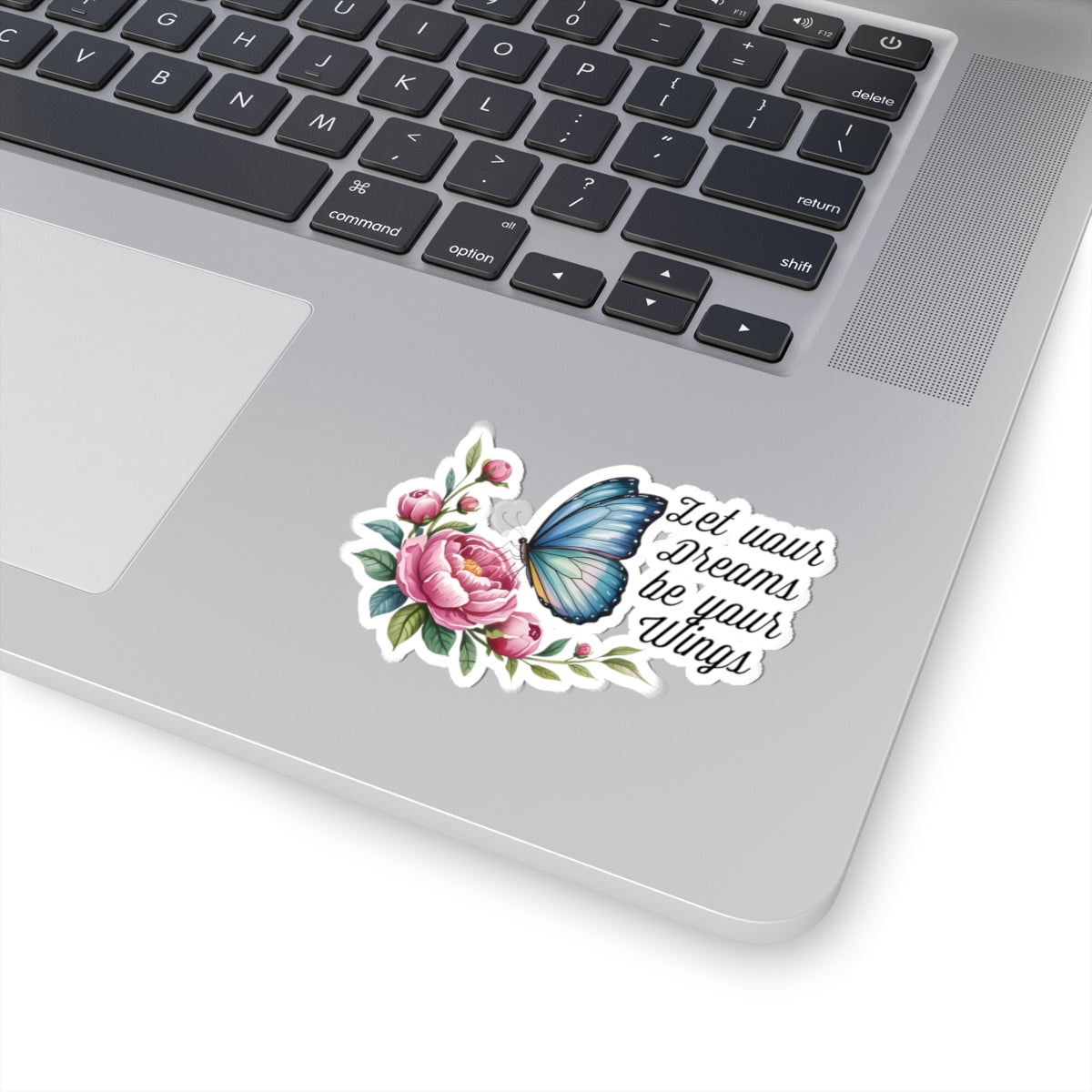 Inspirational Floral Butterfly Kiss-Cut Stickers