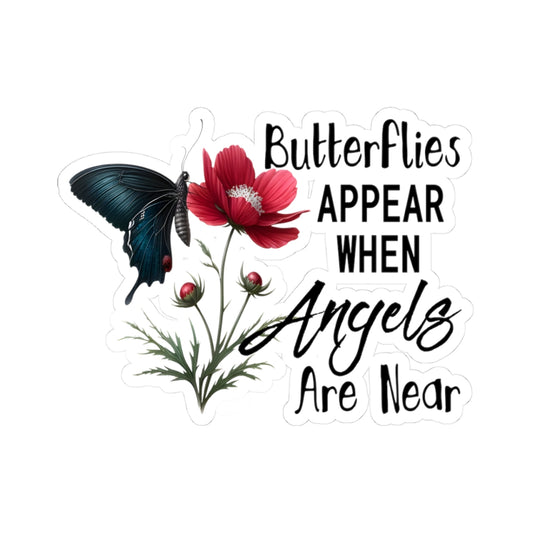 Butterflies Appearing Kiss-Cut Stickers