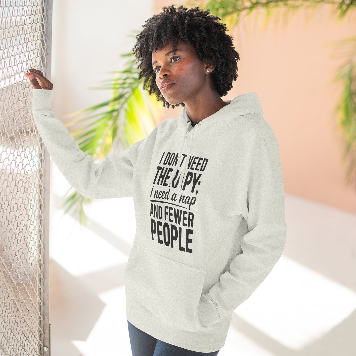 I Don't Need Therapy, I Need a Nap Fleece Hoodie