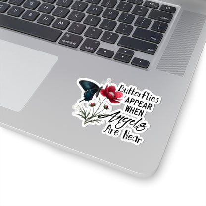 Butterflies Appearing Kiss-Cut Stickers