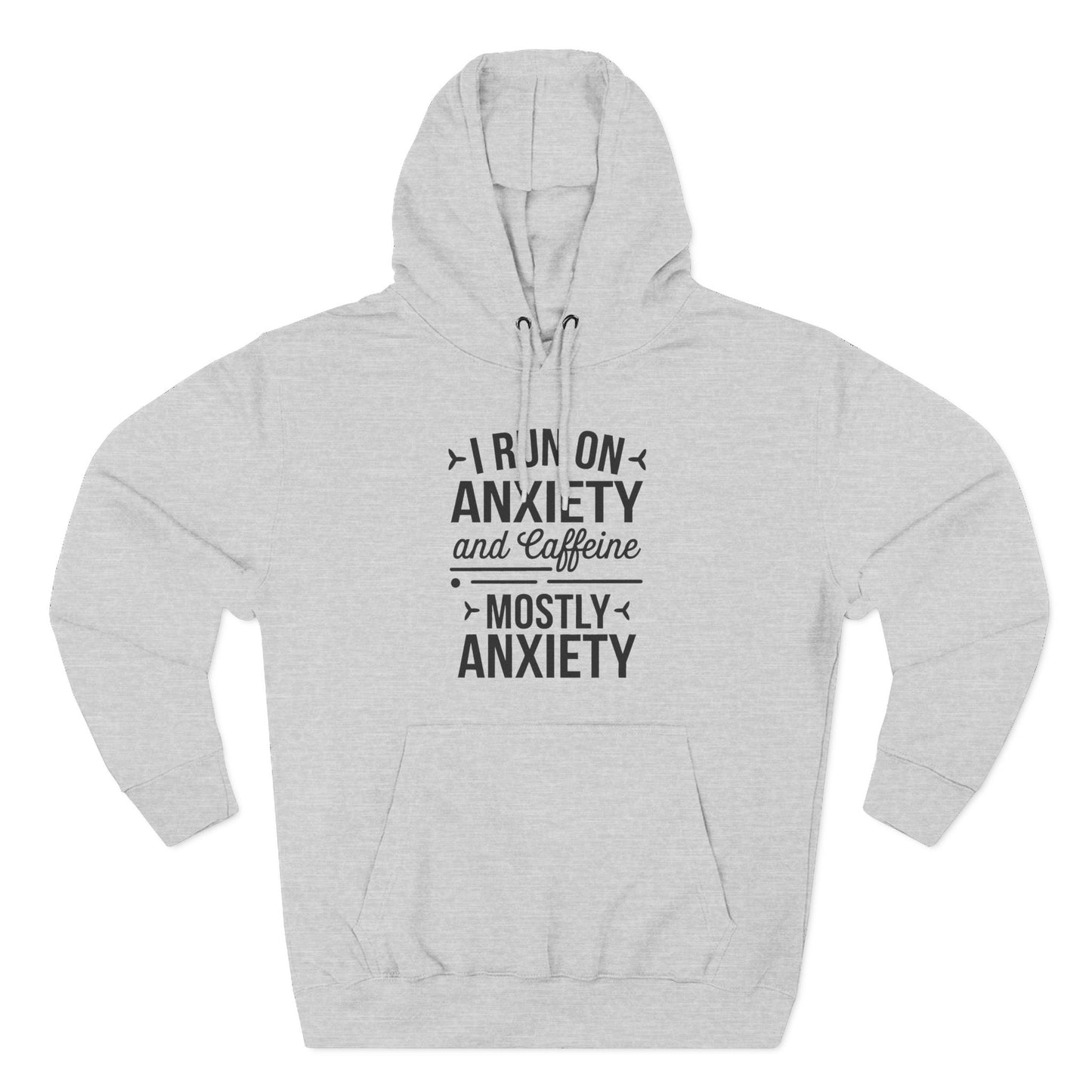 Anxiety and Caffeine Fleece Hoodie