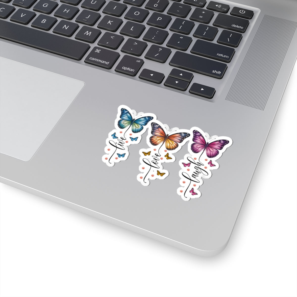 Live Laugh Love Butterfly Kiss-Cut Stickers