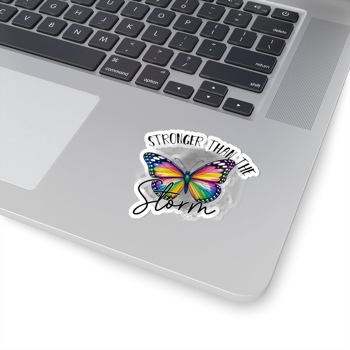 Stronger Than The Storm Butterfly Kiss-Cut Stickers